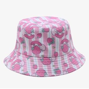 EUC Sanrio My Melody Strawberry Pink Bucket Hat OS